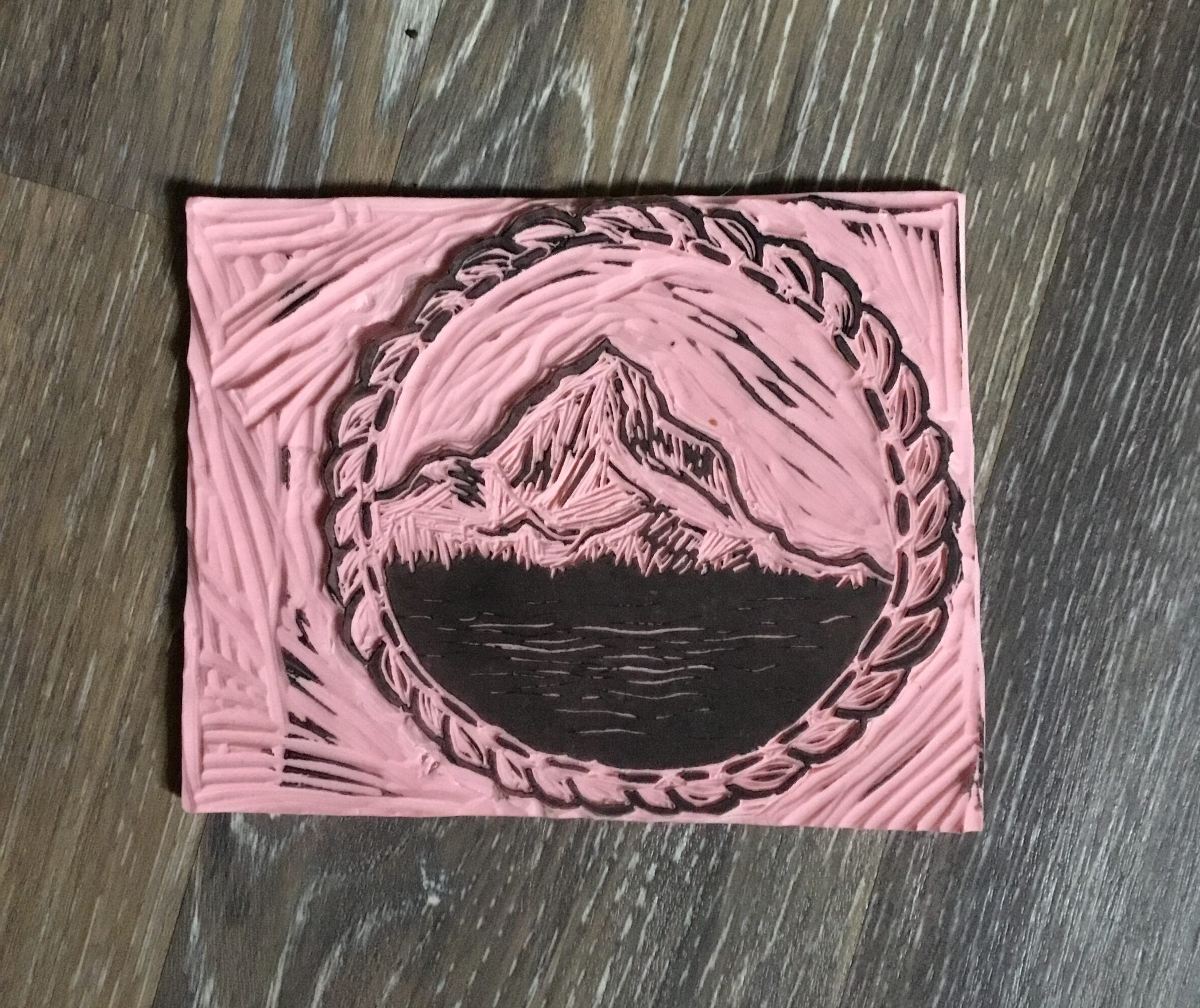 linocut beginnings